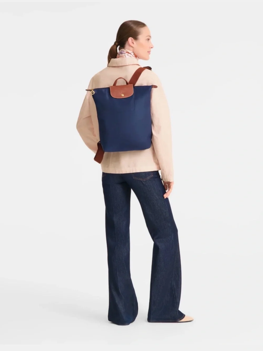 Longchamp Navy Le Pliage Classic Backpack NWT